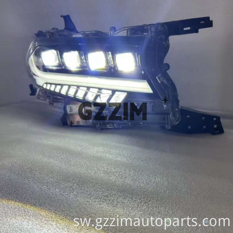 Sehemu za Auto ABS Plastiki LED Front Light Sehemu za kichwa kwa Prado 2018-2022